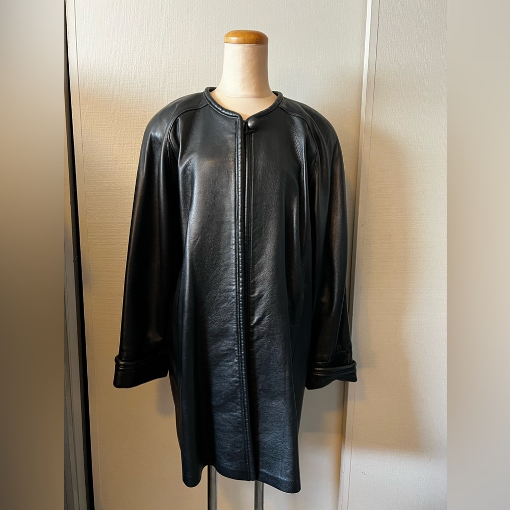 Vintage 1980’s Pegasus Sausalito Woman’s Long Leather Jacket BEAUTIFUL!!!